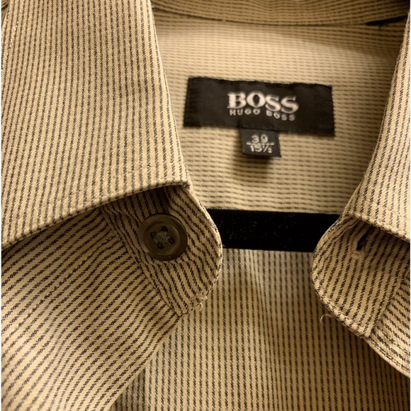 [L] Hugo Boss Men’s Dress Shirt - Picture 1 of 7
